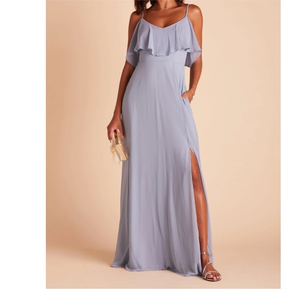 Birdy Grey Jane Convertible‎ Chiffon Dress- Dusty Blue